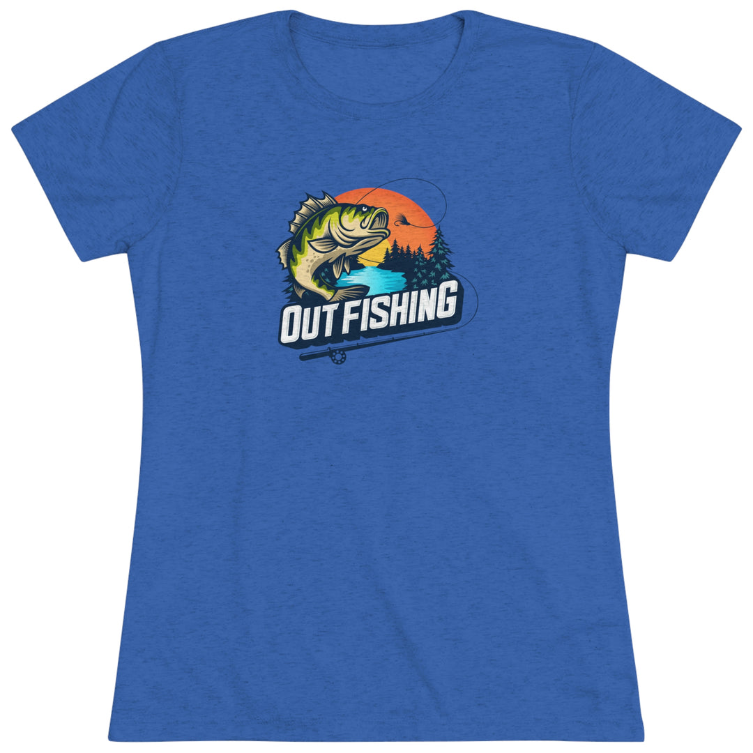 Women's Out Fishing Premium Tri-Blend Tee