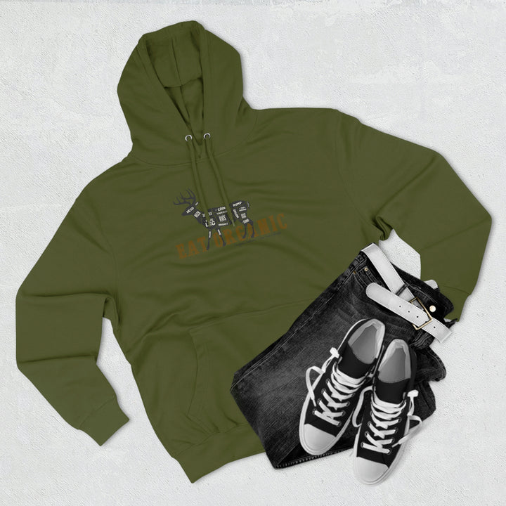 Eat Organic - Deer - Premium Pullover Hoodie