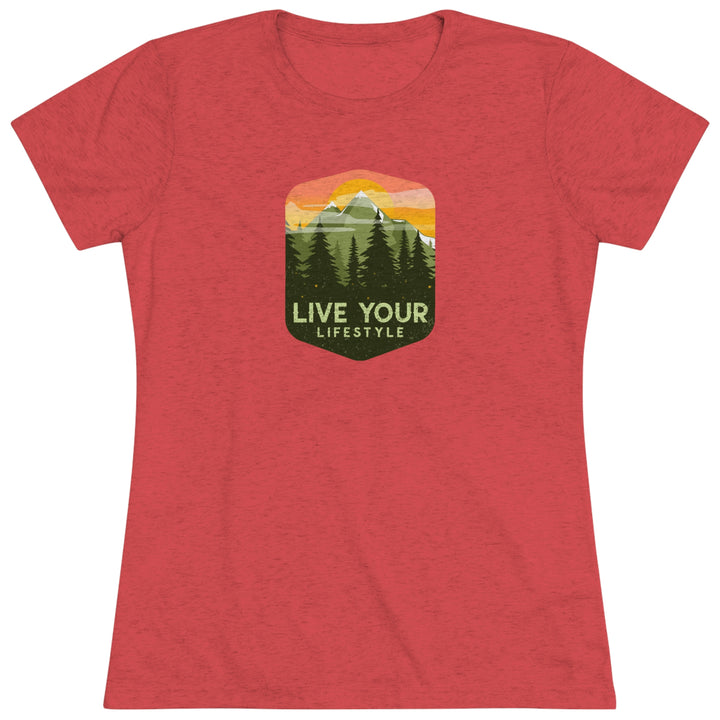 Live Your Lifestyle Graphic - Women's Premium Tri-Blend Tee