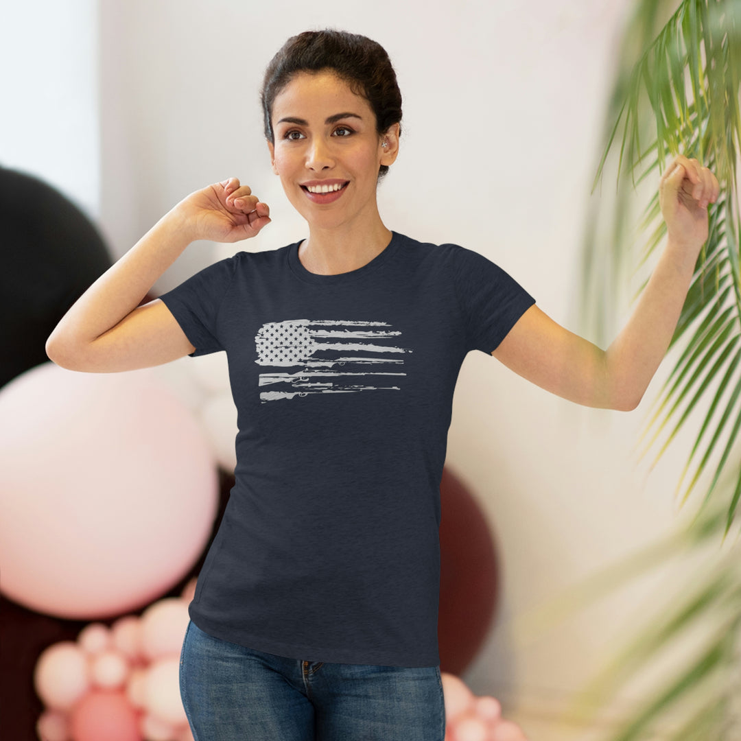 Women's 2A Flag - Women's Premium Tri-Blend Tee