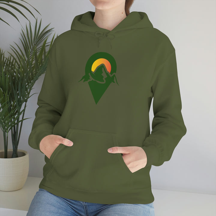 Dropped Pin Badge Hoodie