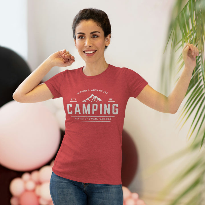 Women's Camping Vintage Premium Tri-Blend Tee