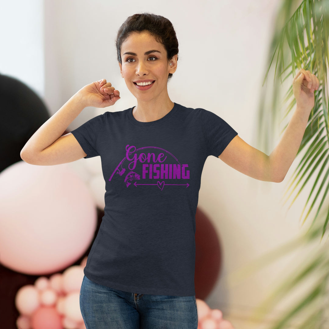 Gone Fishing Women's Premium Tri-Blend Tee