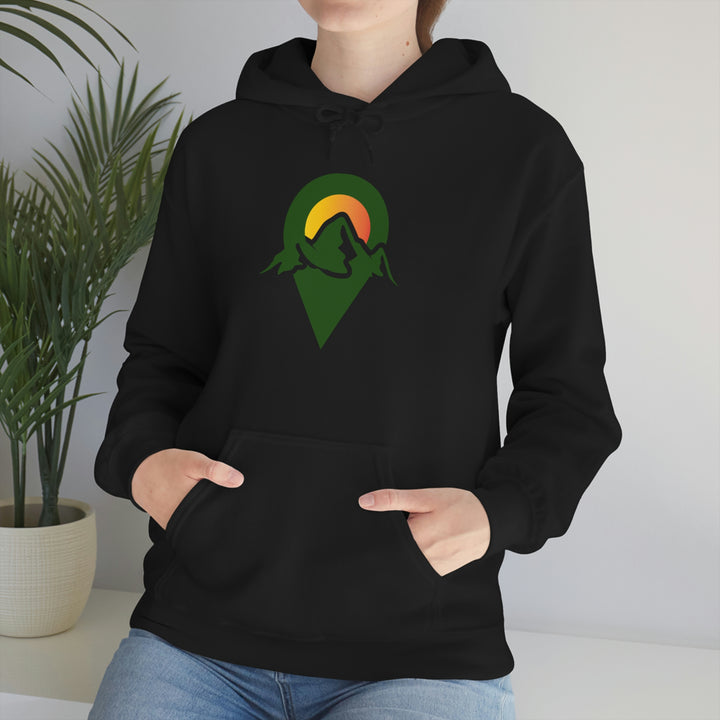 Dropped Pin Badge Hoodie