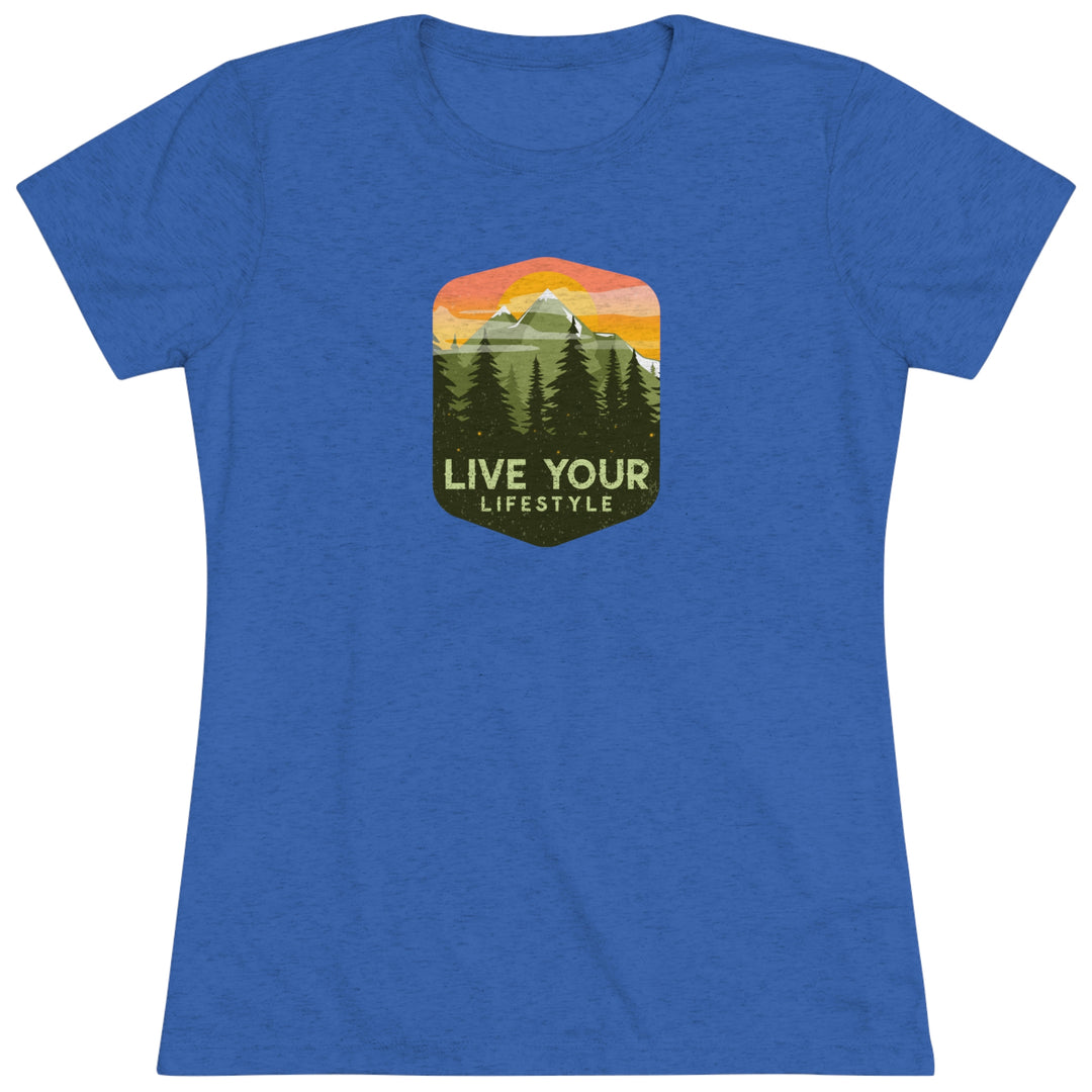 Live Your Lifestyle Graphic - Women's Premium Tri-Blend Tee