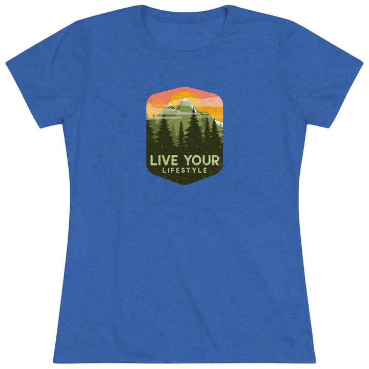 Live Your Lifestyle Graphic - Women's Premium Tri-Blend Tee