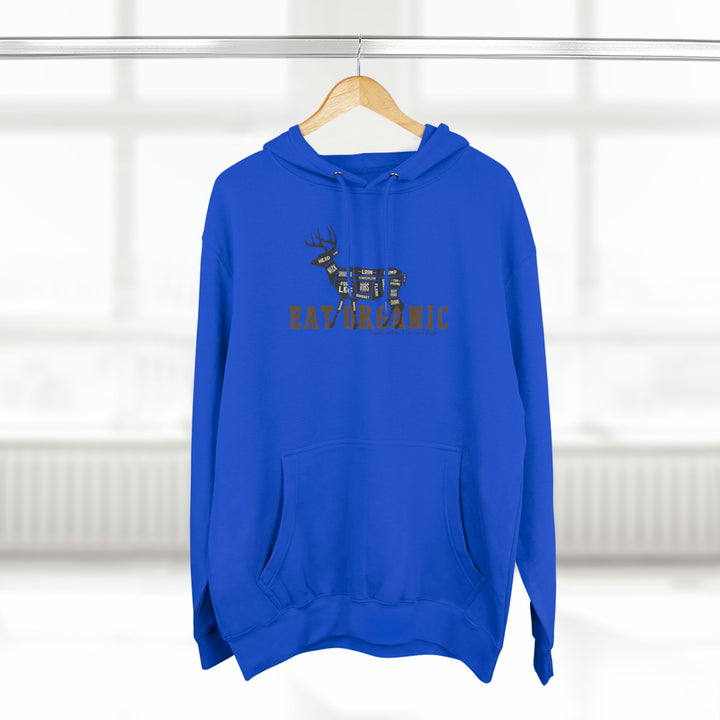 Eat Organic - Deer - Premium Pullover Hoodie