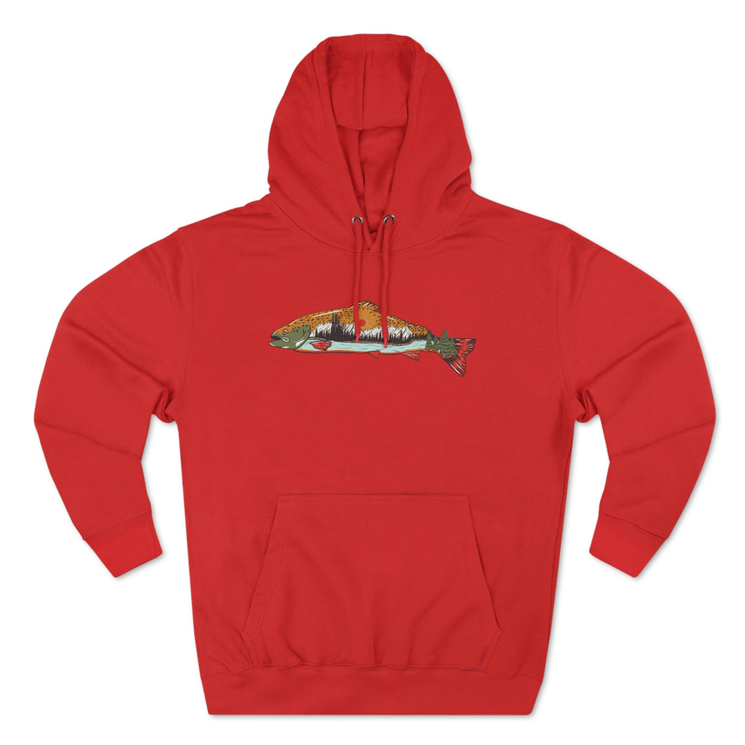 Trout & Mountains - Premium Pullover Hoodie