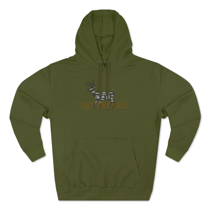 Eat Organic - Deer - Premium Pullover Hoodie