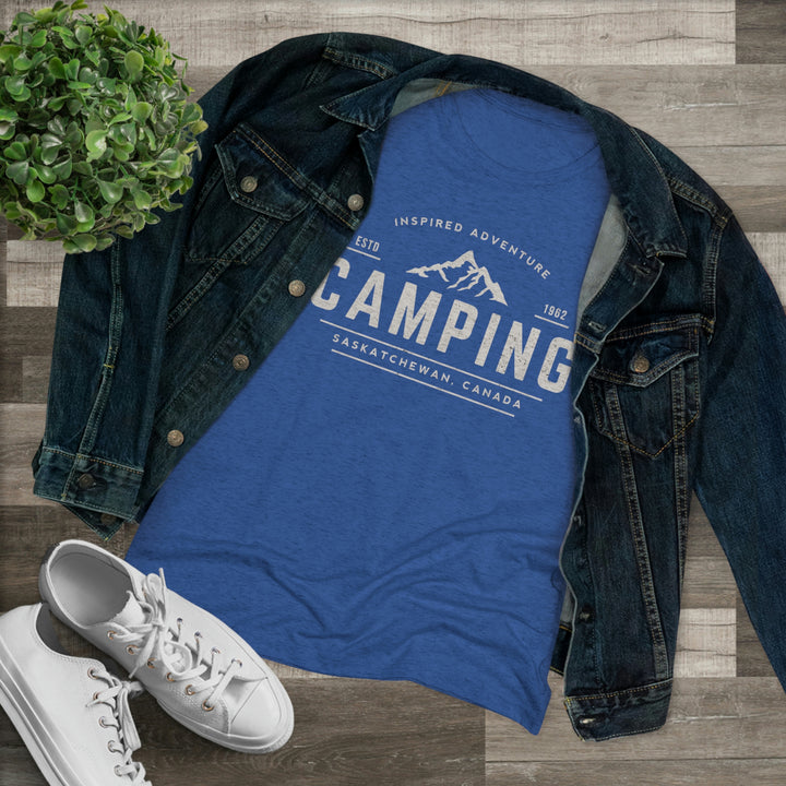Women's Camping Vintage Premium Tri-Blend Tee
