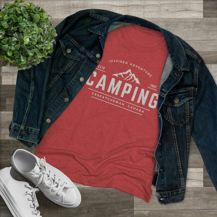 Women's Camping Vintage Premium Tri-Blend Tee