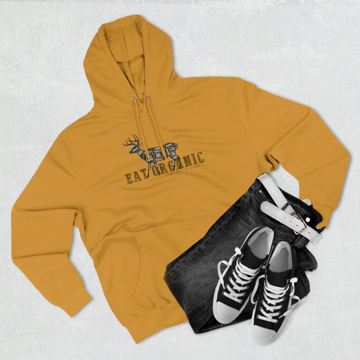 Eat Organic - Deer - Premium Pullover Hoodie