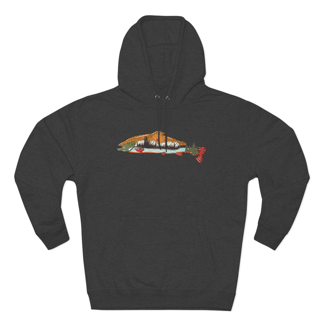 Trout & Mountains - Premium Pullover Hoodie