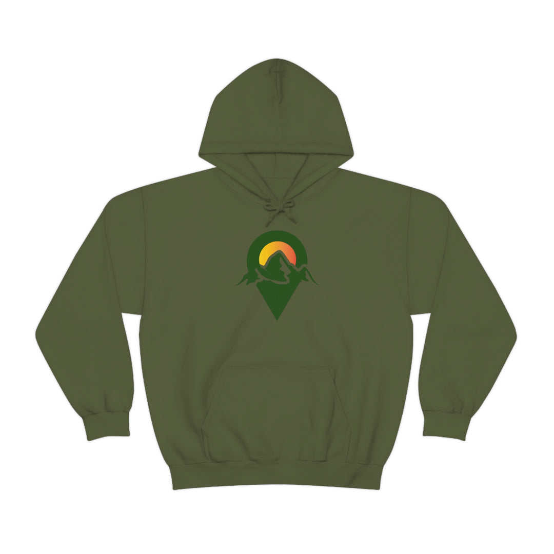 Dropped Pin Badge Hoodie