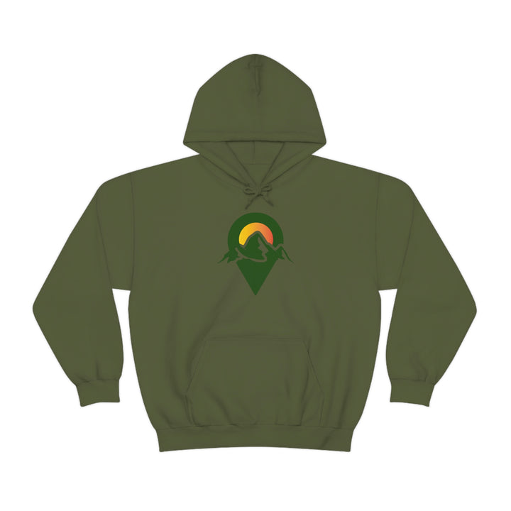 Dropped Pin Badge Hoodie