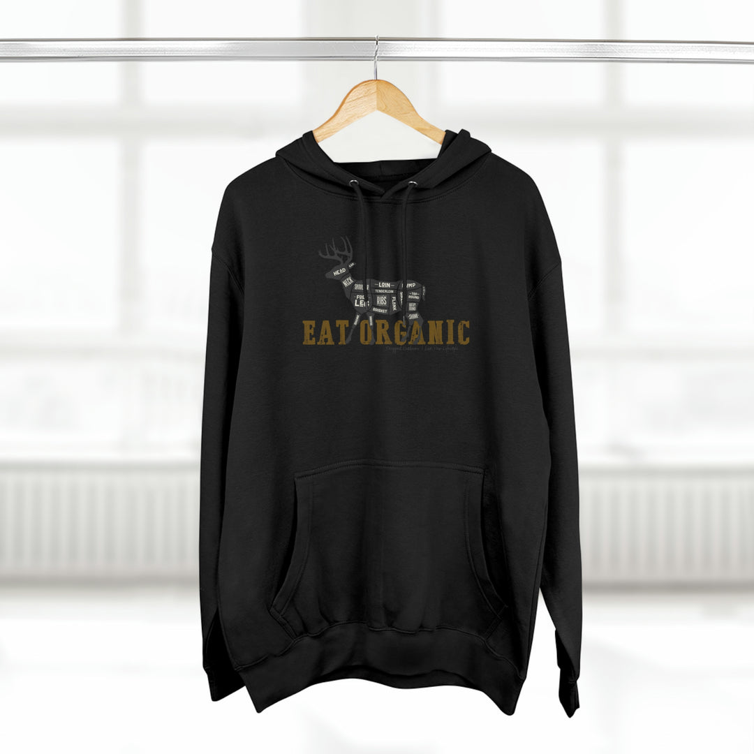 Eat Organic - Deer - Premium Pullover Hoodie