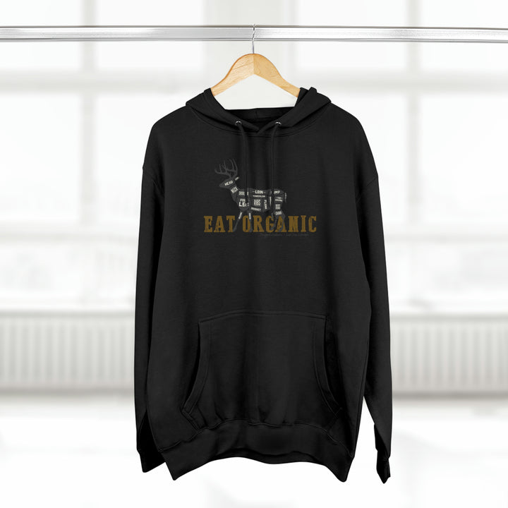 Eat Organic - Deer - Premium Pullover Hoodie