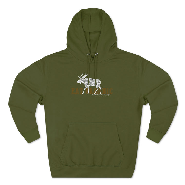 Eat Organic - Moose - Premium Hoodie