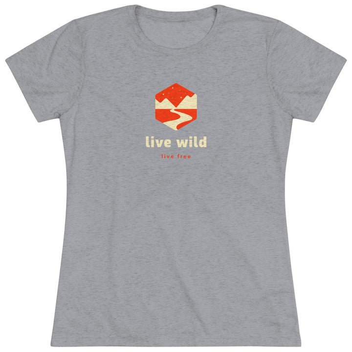 Live Wild, Live Free - Women's Premium Tri-Blend Tee